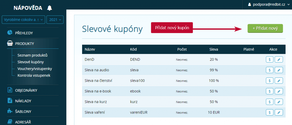 slevové kupóny