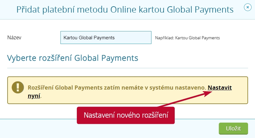 Global Payments - nové rozšíření